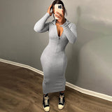 Anokhinaliza Hooded Dress Women Autumn New Zippers Short Sleeve Solid Bodycon Casual Sexy Dress Fashion Streetwear Club Elegant Party Dresses