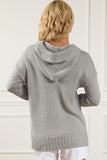 Anokhinaliza Drawstring Hooded Sweater with Pocket