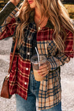 Anokhinaliza Plaid Button Up Long Sleeve Jacket