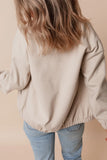 Anokhinaliza Snap Down Long Sleeve Jacket