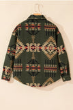 Anokhinaliza Pocketed Geometric Collared Neck Jacket