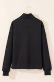 Anokhinaliza Texture Half Zip Long Sleeve Sweatshirt