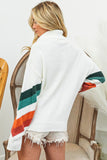 Anokhinaliza BiBi Multi Color Chevron Pattern Sweater