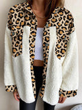 Anokhinaliza Fuzzy Button Up Long Sleeve Jacket