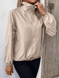 Anokhinaliza Ivy Lane Pocketed Zip Up Long Sleeve Jacket