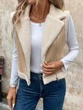 Anokhinaliza Zip Up Sherpa Vest Coat