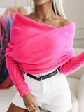 Anokhinaliza Long Sleeve Cropped Knit Top