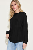 Anokhinaliza Basic Bae Full Size Ribbed Round Neck Long Sleeve T-Shirt