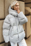 Anokhinaliza Pocketed Zip Up Hooded Puffer Jacket