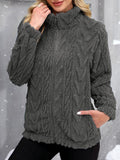 Anokhinaliza Fuzzy Zip Up Long Sleeve Jacket