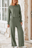 Anokhinaliza Round Neck Long Sleeve Jumpsuit