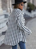 Anokhinaliza Houndstooth Button Down Jacket