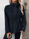 Anokhinaliza Ivy Lane Drawstring Zip Up Hooded Jacket