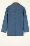 Anokhinaliza Pocketed Long Sleeve Denim Jacket