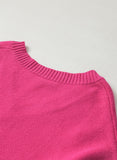 Anokhinaliza Pearl Trim Heart V-Neck Sweater