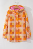 Anokhinaliza Plaid Long Sleeve Hooded Jacket