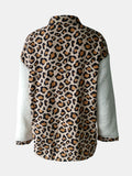 Anokhinaliza Fuzzy Button Up Long Sleeve Jacket