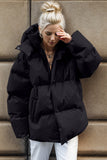 Anokhinaliza Pocketed Zip Up Hooded Puffer Jacket