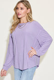 Anokhinaliza Basic Bae Full Size Ribbed Round Neck Long Sleeve T-Shirt