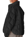 Anokhinaliza Pocketed Plaid Quilted Zip Up Winter Coat