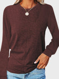 Anokhinaliza Full Size Round Neck Long Sleeve T-Shirt