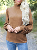 Anokhinaliza Full Size Mock Neck Long Sleeve T-Shirt