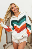 Anokhinaliza BiBi Multi Color Chevron Pattern Sweater