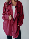 Anokhinaliza Button Up Long Sleeve Jacket