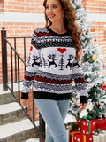 Anokhinaliza Christmas Round Neck Sweater