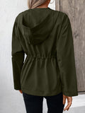 Anokhinaliza Ivy Lane Drawstring Zip Up Hooded Jacket