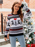 Anokhinaliza Christmas Round Neck Sweater