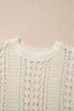 Anokhinaliza Hollow Out Drop Shoulder Sweater