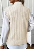 Anokhinaliza Cable Knit Turtleneck Sweater Vest