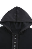 Anokhinaliza Exposed Seam Long Sleeve Hoodie