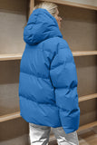 Anokhinaliza Pocketed Zip Up Hooded Puffer Jacket