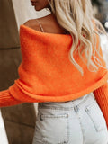 Anokhinaliza Long Sleeve Cropped Knit Top