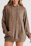 Anokhinaliza Drawstring Long Sleeve Oversize Hoodie