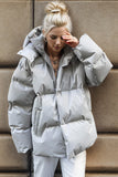 Anokhinaliza Pocketed Zip Up Hooded Puffer Jacket