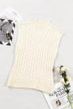 Anokhinaliza Cable Knit Turtleneck Sweater Vest