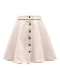 Anokhinaliza Buttoned Corduroy Mini Skirt