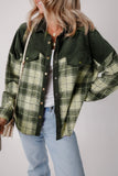 Anokhinaliza Plaid Button Up Long Sleeve Jacket