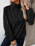 Anokhinaliza Ivy Lane Pocketed Zip Up Long Sleeve Jacket