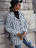 Anokhinaliza Houndstooth Button Down Jacket