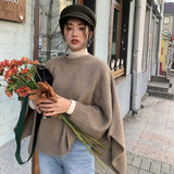 barn jacket outfits Japanese Autumn and Winter Dual-Use Versatile Loose Sweater Korean Style Thick Needle Cape Mid-Length Sweater Shawl Waistcoat