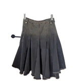 grunge outfits Retro Design Frayed Skirt Denim Women's Skirt 2024 Summer New American Hot Girl High Waist Asymmetric Skirt