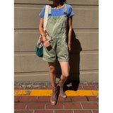 fall 2024 outfits Denim Suspender Shorts for Women 2024 New Summer Thin Loose Slimming Fashionable Small Casual Straight Pants