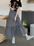 Anokhinaliza Alien Kitty Women Plaid Skirts Chic Loose Summer Fashion 2024 Vintage Mujer Casual New Office Lady High Waist Sweet Slim Daily