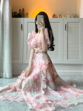 Anokhinaliza Elegant Dress Women's Spring and Summer New Clothing Niche Design Dignified Hollow Split