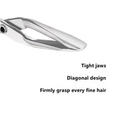 Anokhinaliza Stainless Steel Eyebrow Tweezer Angle Head Eye Brow Clips Eyelashes Extension Tweezers Beard Nasal Hair Removal Makeup Tools