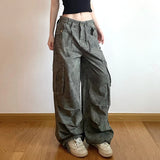 Anokhinaliza High Street Loose Jeans y2k Streetwear Low Rise Cargo Pants Harajuku Baggy Denim Pants Korean Fashion Women 90s Trousers